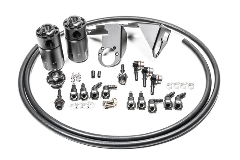 Radium Engineering 20-0787-FL 05-13 Chevrolet Corvette Fluid Lock Dual Catch Can Kit