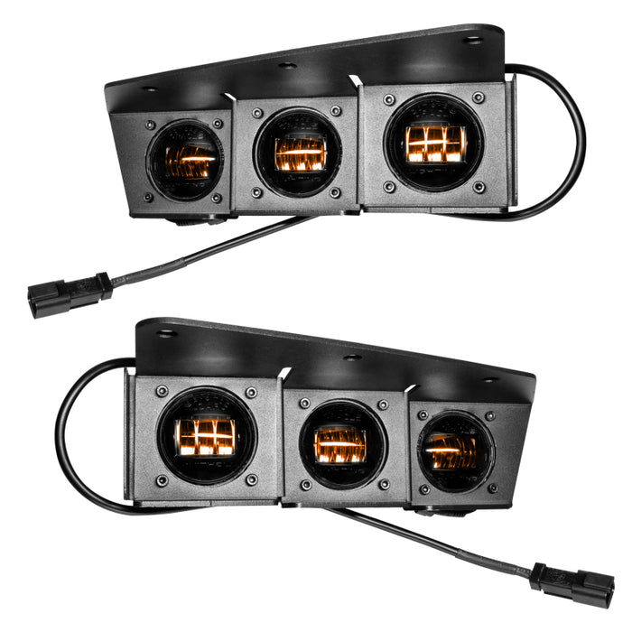 ORACLE Lighting 5890-005 Oracle High 21-22 Ford Bronco Triple LED Fog Light kit for Steel Bumper