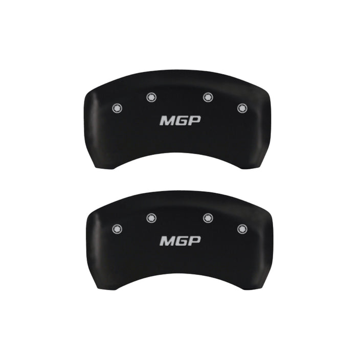 MGP 17205SMGPRD 4 Caliper Covers Engraved Front & Rear Red finish silver ch