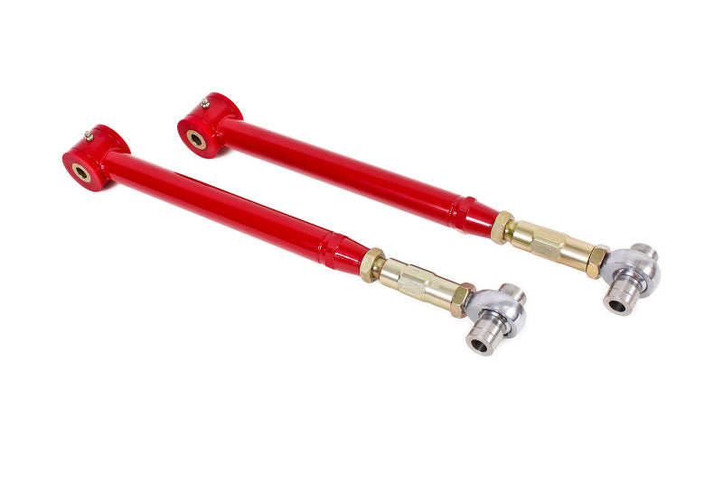 BMR Suspension TCA021R BMR 05-14 S197 Mustang On-Car Adj. Lower Control Arms / Rod End Combo (Polyurethane) - Red