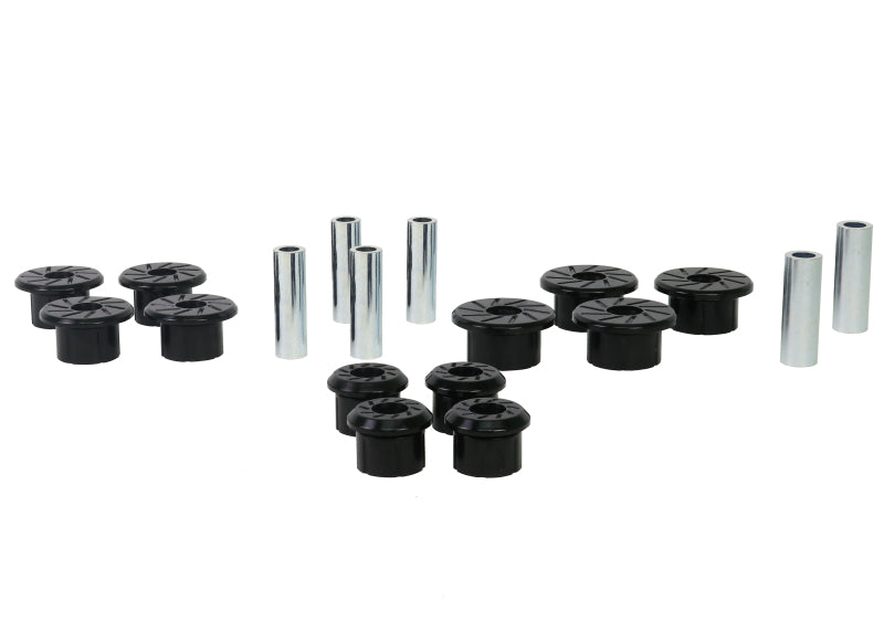 Whiteline W73821 1999-2018 Chevrolet Silverado 1500 Spring - Eye Front/Rear And Shackle Bushing