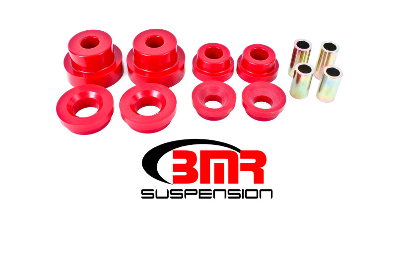 BMR Suspension BK024 BMR 10-15 5th Gen Camaro Rear Cradle Pro Version Full Bushing Kit (Polyurethane) - Red