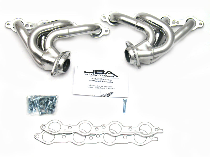 JBA 1809SJS 04-06 Pontiac GTO 5.7/6.0L LS 1-5/8in Primary Silver Ctd Cat4Ward Header