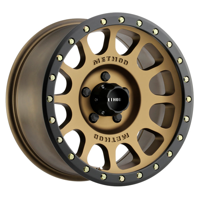Method Wheels MR30578558900 Method MR305 NV 17x8.5 0mm Offset 5x150 116.5mm CB Method Bronze/Black Street Loc Wheel