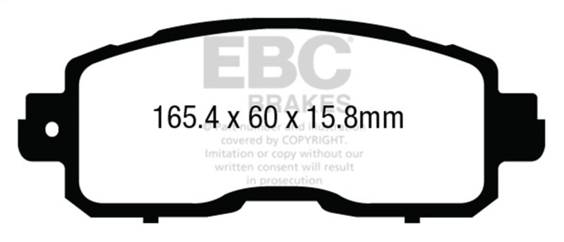 EBC DP43011R 13+ Nissan Altima 2.5 (L33) Sedan Yellowstuff Front Brake Pads