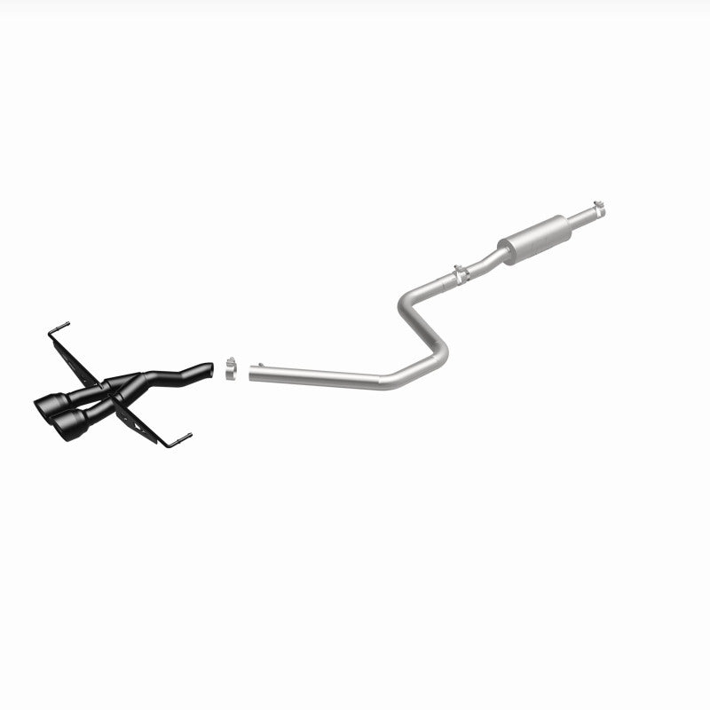 Magnaflow 19455 MagnaFlow 2019 Hyundai Veloster 1.6L 2.5in Center Exit Stainless Steel Cat-Back Exhaust w/Blk Tips