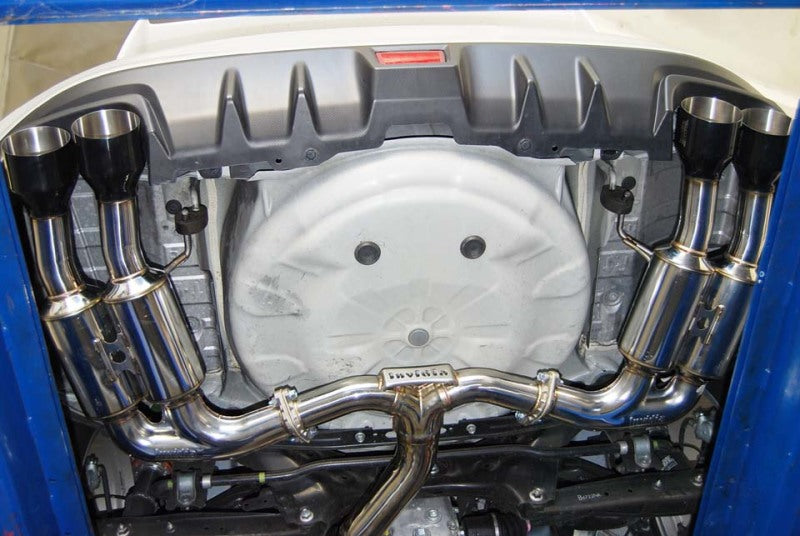 Invidia HS15STIGM4SB 2015+ Subaru WRX / STI Gemini/R400 Single Layer Quad Black Tip Cat-Back Exhaust