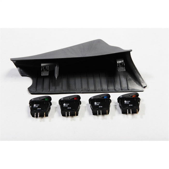 Rugged Ridge 17235.86 A-Pillar Switch Pod Kit Black LHD 07-10 (JK)