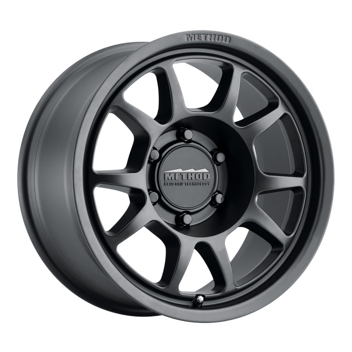 Method Wheels MR70277563550 Method MR702 17x7.5 +50mm Offset 6x130 84.1mm CB Matte Black Wheel