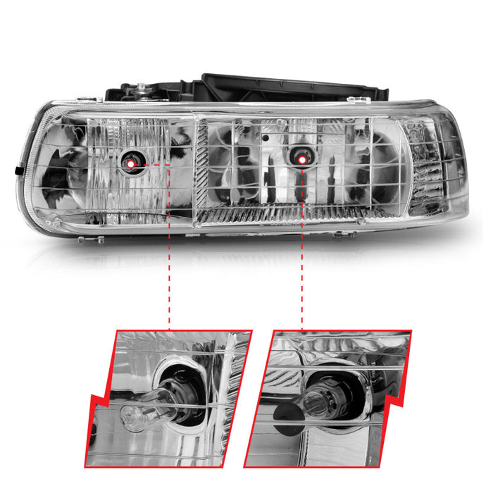 ANZO 111011 ANZ Crystal Headlights