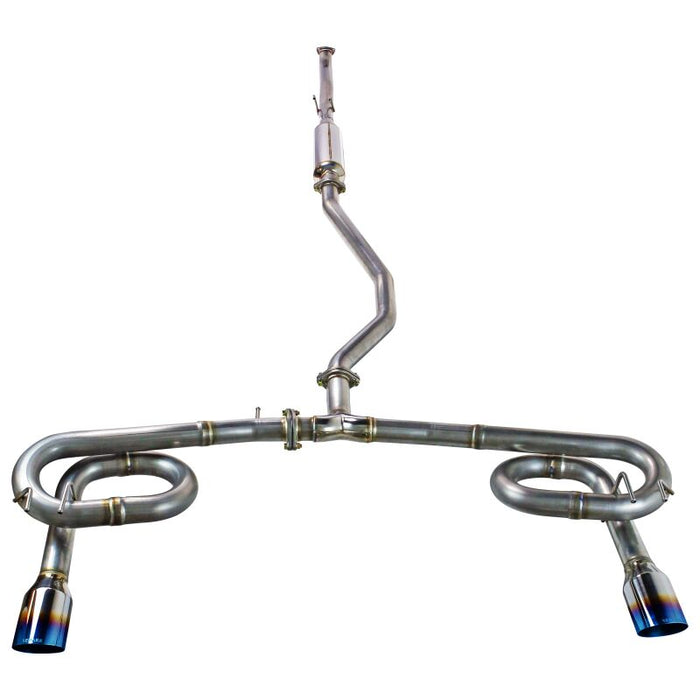 Remark RK-C2063H-11T 2022+ Honda Civic Sport Sedan (FE2) Catback Exhaust - Dual Burnt Stainless Steel Tips