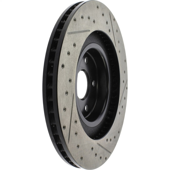 Stoptech 127.44205R StopTech 13-18 Lexus GS350 Slotted & Drilled Front Right Rotor