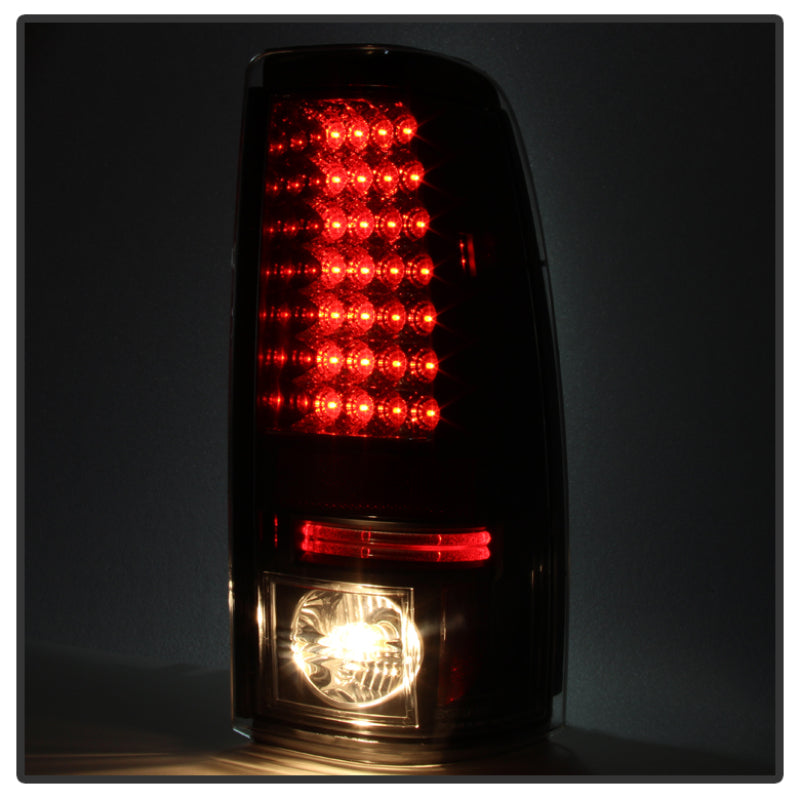 SPYDER 5078025 Spyder Chevy Silverado 1500 03-06 (Not Fit Stepside)LED Tail Lights Blk Smke ALT-YD-CS03-LED-BSM
