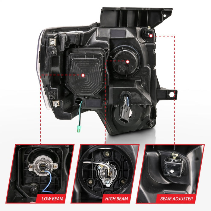 ANZO 111443 ANZ LED/Projector Headlights