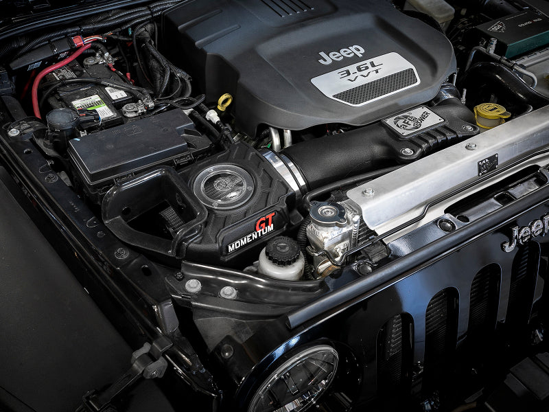 aFe 51-76212 Momentum GT Pro DRY S Cold Air Intake System 12-18 Jeep Wrangler JK V6 3.6L