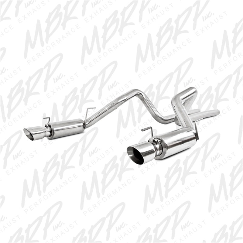 MBRP S7270409 05-09 Ford Shelby GT500 / GT Dual Split Rear Race Version, T409 4in Tips Exhaust System