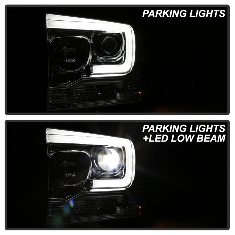 SPYDER 5087904 Spyder Platinum Ford F250/350/450 05-07 High-Power LED Module Proj. Headlights-Chrome (PRO-YD-FS05V2
