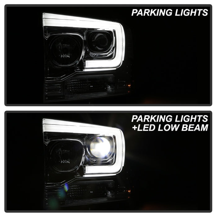 SPYDER 5087904 Spyder Platinum Ford F250/350/450 05-07 High-Power LED Module Proj. Headlights-Chrome (PRO-YD-FS05V2