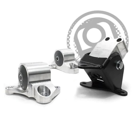 Innovative Mounts B10051-60A Innovative 96-00 Civic B/D Series Silver Aluminum Mounts 60A Bushings (3 Bolt)