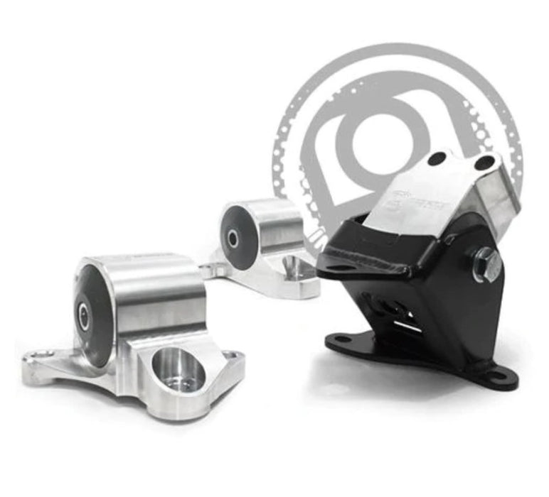 Innovative Mounts B10051-60A Innovative 96-00 Civic B/D Series Silver Aluminum Mounts 60A Bushings (3 Bolt)