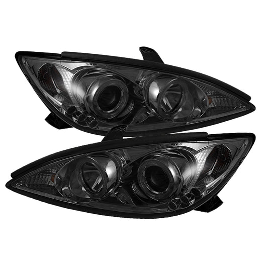 SPYDER 5064325 Spyder Toyota Camry 02-06 Projector Headlights LED Halo LED Smoke High H1 Low H1 PRO-YD-TCAM02-HL-SM