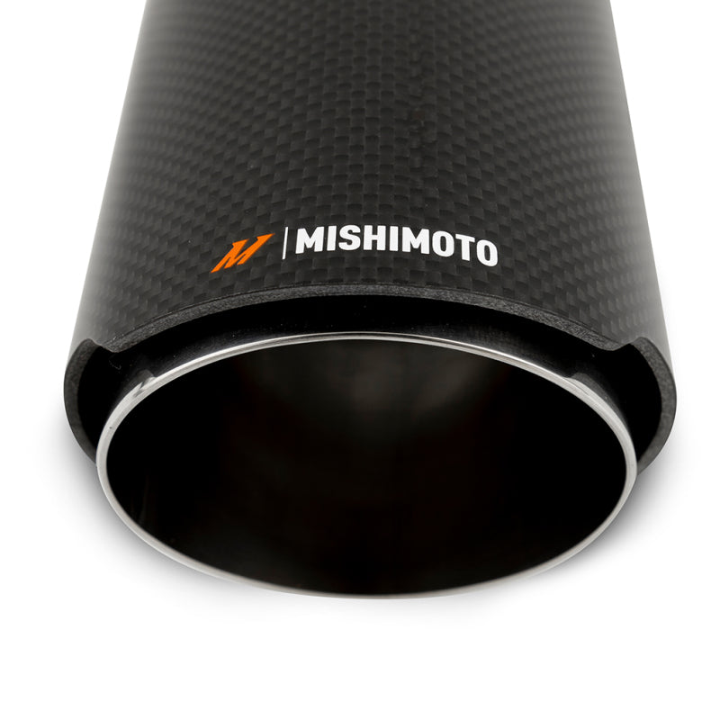Mishimoto MMEXH-TIP-CF3P Carbon Fiber Muffler Tip 3in Inlet 4in Outlet Polished
