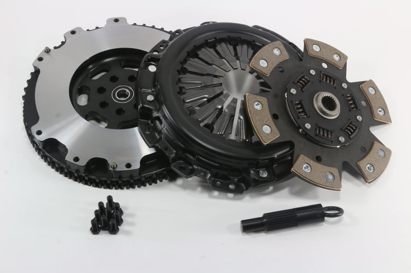 Competition Clutch 5096-1620 10-14 Genesis Turbo Stage 4 - 6 Pad Ceramic Clutch Kit w/Steel FW