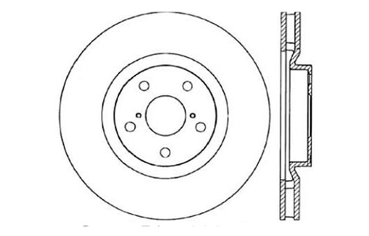 Stoptech 128.44104R StopTech 93-98 Toyota Supra Turbo Drilled Right Front Rotor