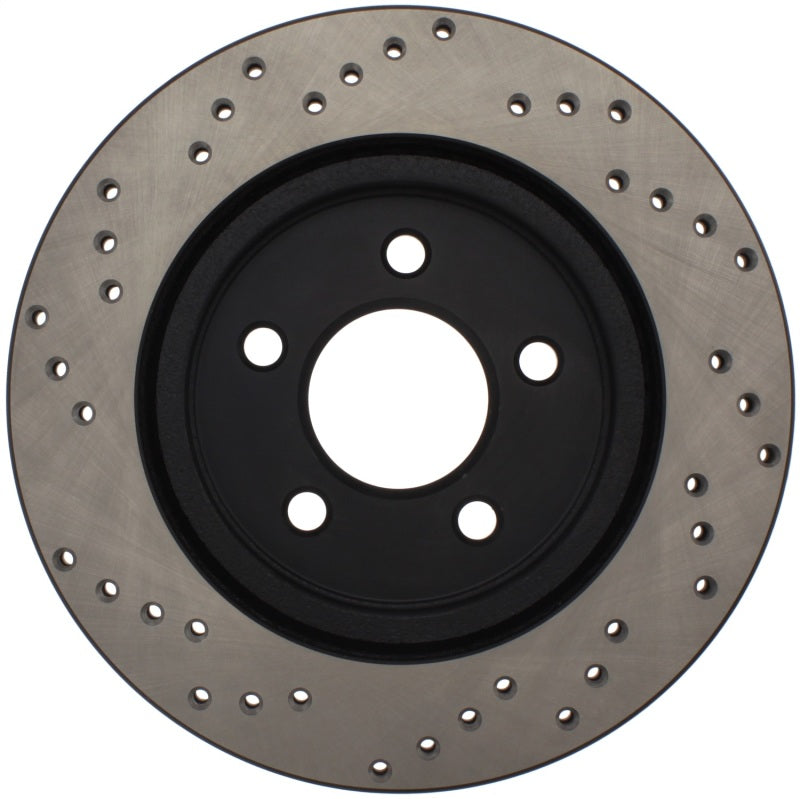 Stoptech 128.61087L StopTech 05-10 Ford Mustang V6/4.0L / GT V8/4.6L Cross Drilled Left Rear Rotor