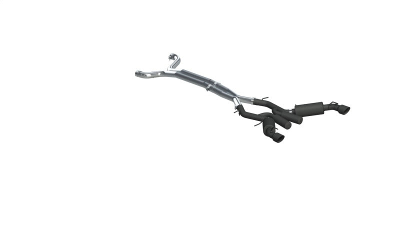 MBRP S7035BLK 16-19 Chevrolet Camaro SS 6 Speed 3in Dual Cat Back w/ 4.5in OD Tips - Black (Non NPP Models)