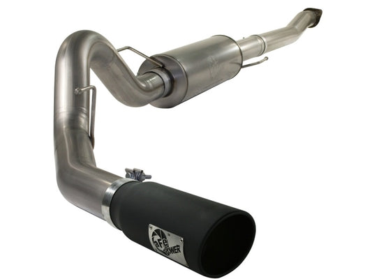 aFe 49-43041-B MACHForce XP Exhaust Cat-Back SS-409 4in Black Tip 11-12 Ford F-150 EcoBoost V6-3.5L (tt)