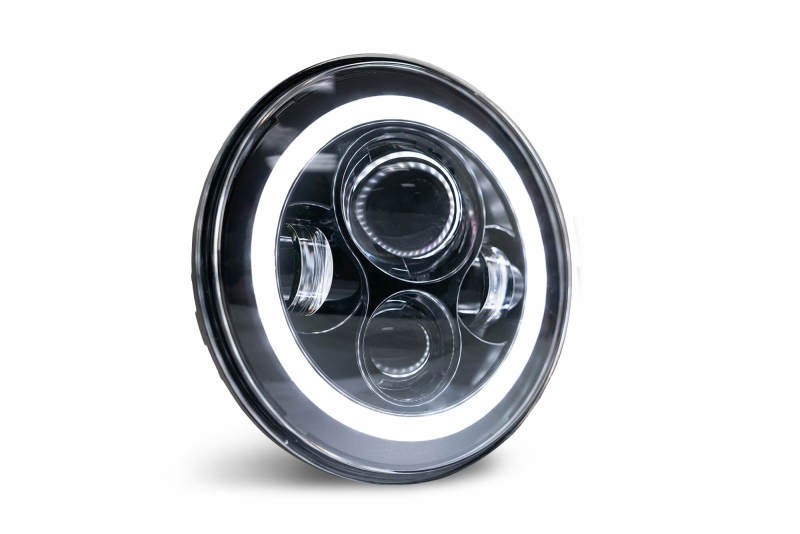 DV8 Offroad HL7JK-02 07-18 Jeep Wrangler JK LED Projector Headlights w/ Angel Eyes
