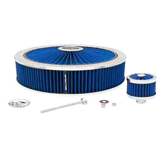Spectre 847626 ExtraFlow Filter Custom Assembly Value Pack 14in. x 3in. - Blue