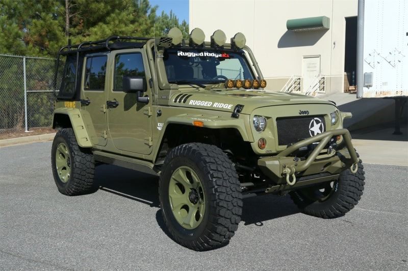 Rugged Ridge 11640.25 Hurricane Fender Flare Kit US Smooth 07-18 Jeep Wrangler JK