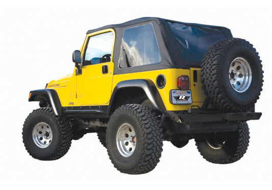 Rampage 109535 1997-2006 Jeep Wrangler(TJ) Excludes LJ Unlimited Frameless Soft Top Kit - Black Diamond
