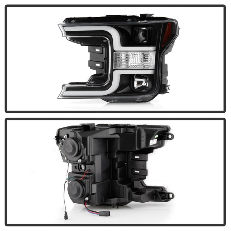 SPYDER 5086624 Spyder 18-19 Ford F-150 Projector Headlights - Halogen Model Only - Black PRO-YD-FF15018-LB-BK