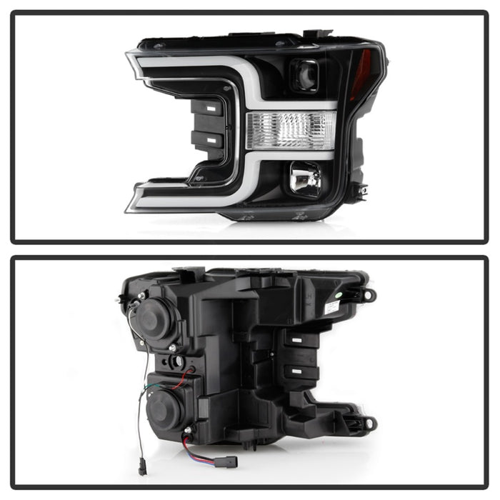 SPYDER 5086624 Spyder 18-19 Ford F-150 Projector Headlights - Halogen Model Only - Black PRO-YD-FF15018-LB-BK