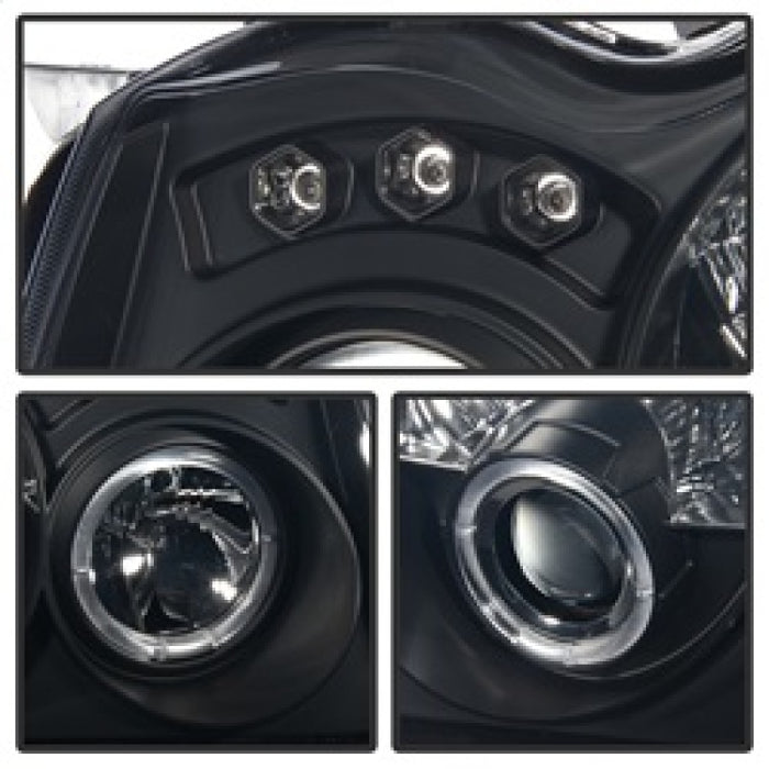 SPYDER 5078551 Spyder Jeep Grand Cherokee 05-07 Projector Headlights LED Halo LED Blk Smke PRO-YD-JGC05-HL-BSM