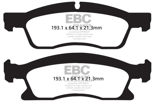 EBC DP62136 13+ Dodge Durango 5.7 Greenstuff Front Brake Pads
