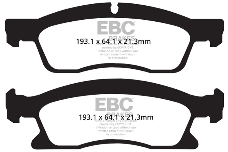 EBC DP42136R 13+ Dodge Durango 5.7 Yellowstuff Front Brake Pads