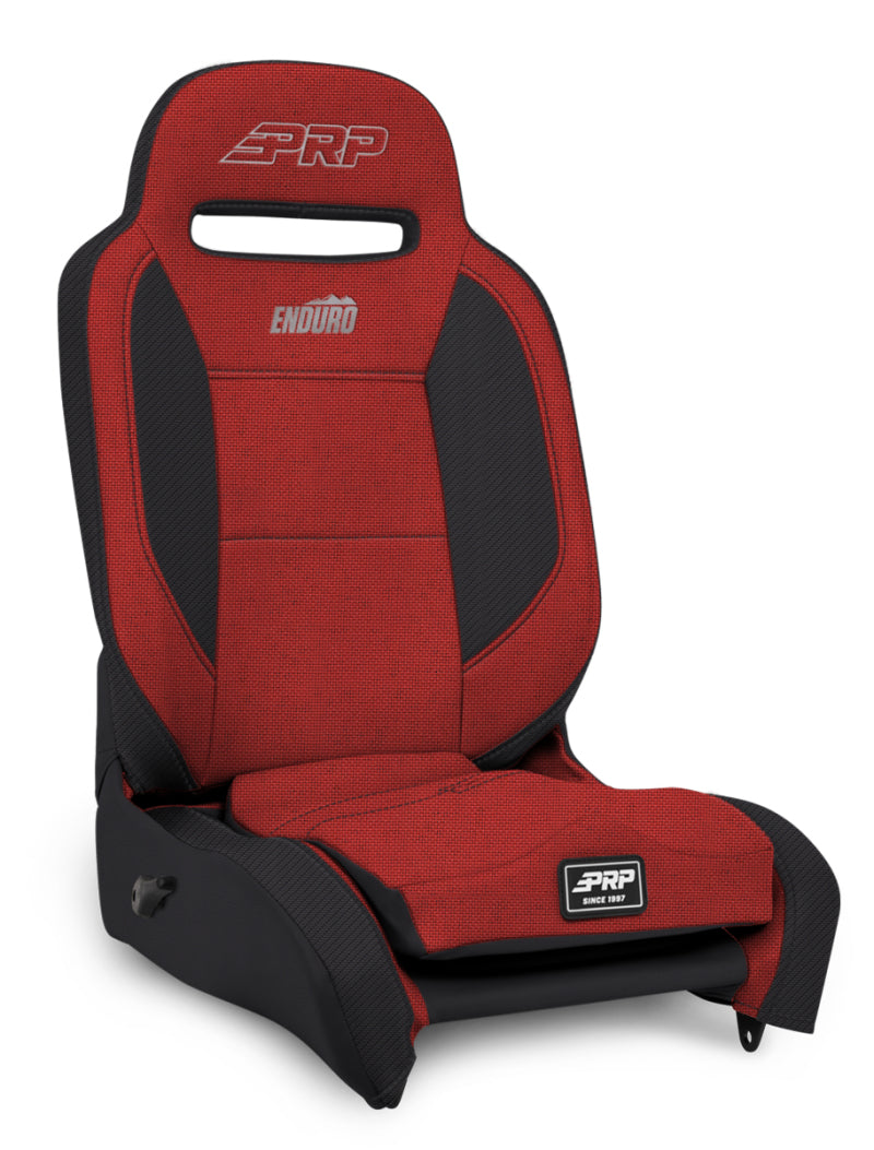PRP Seats A31011044-72 PRP Enduro Elite Reclining Suspension Seat (Driver Side)- Red/Black