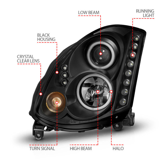 ANZO 121363 ANZ LED/Projector Headlights