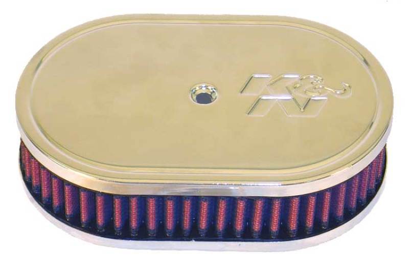 K&N Engineering 56-1310 K&N Custom Racing Assembly Oval Red 7in O/S Length - 4.5in O/S Width - 2in Height