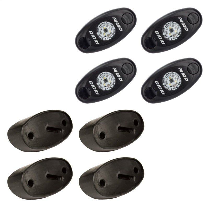 Rigid Industries 400203 Rock Light Kit- Cool White (4 lights)