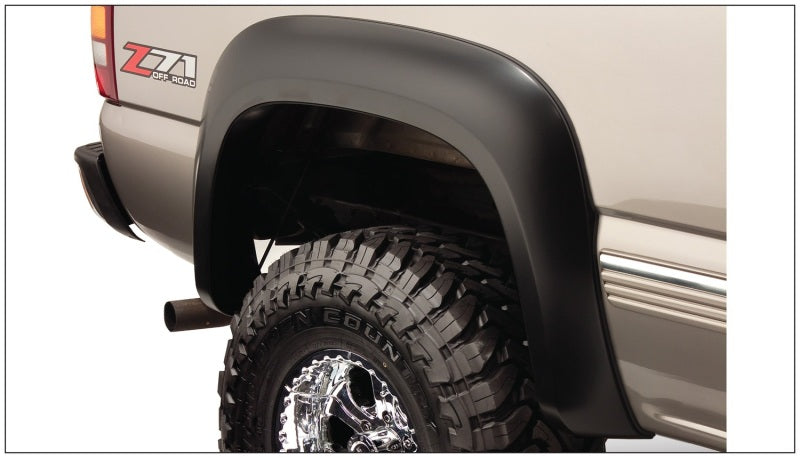 Bushwacker 40938-02 07-14 Chevy Silverado 2500 HD Fleetside Extend-A-Fender Style Flares 4pc - Black