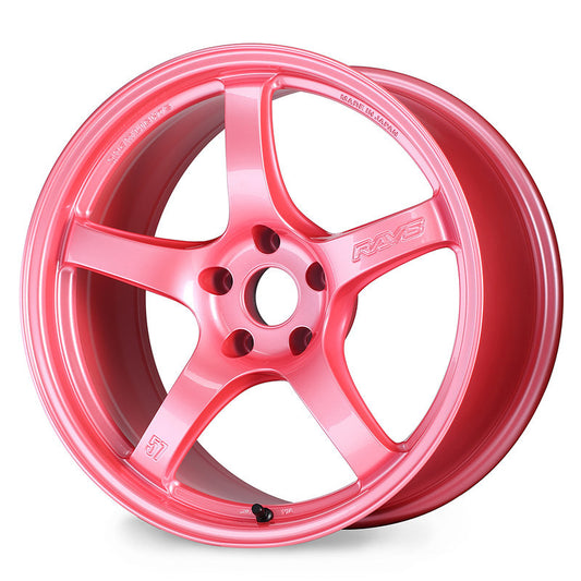 Gram Lights WGCRAC12EPP 57CR 18x10.5 +12 5-114.3 Sakura Pink Wheel (Special Order No Cancel)