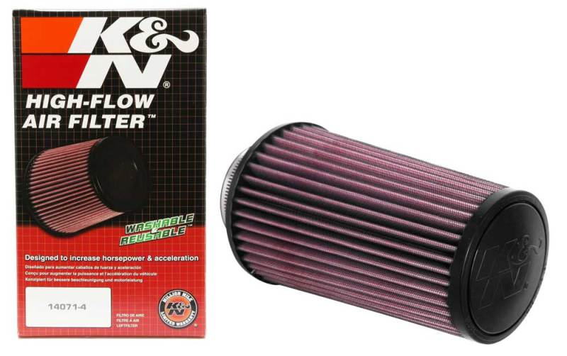 K&N Engineering RU-4690 K&N Universal Round Tapered Filter 3 inch FLG / 5 inch Bottom / 4 inch Top / 7 7/8 inch Height