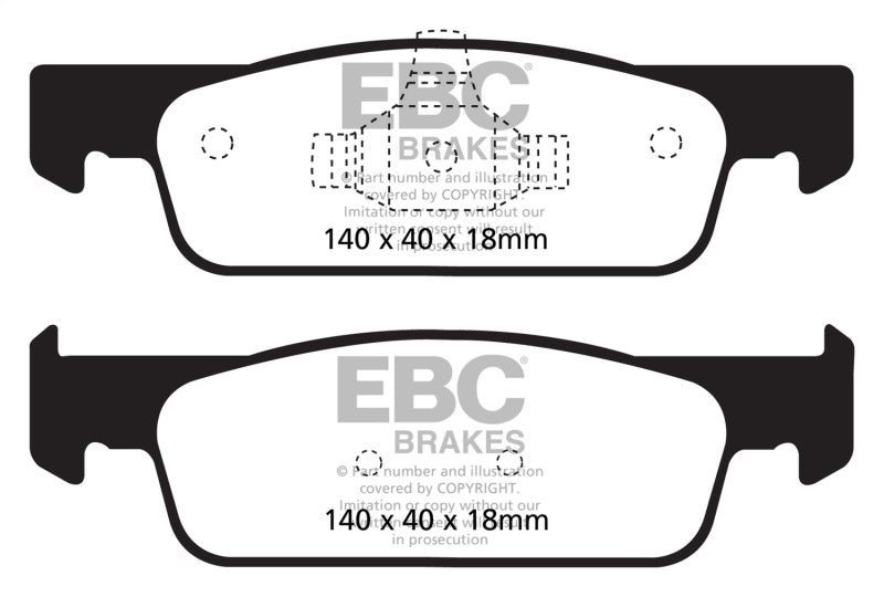 EBC DP22146 2016-2017 Smart Fortwo 0.9L Turbo Greenstuff Front Brake Pads