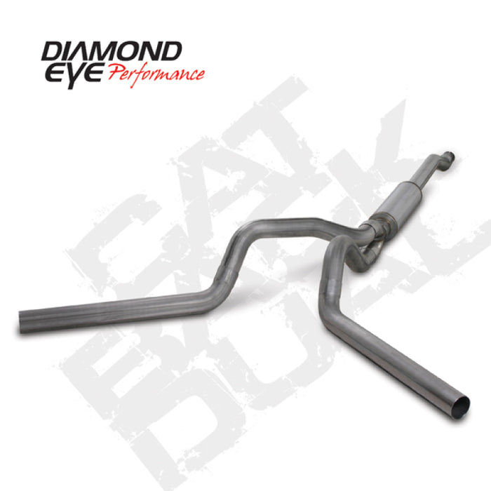 Diamond Eye Performance K4340S Diamond Eye KIT 4in Catback DUAL SS: 03-07 FORD 6.0L F250/F350