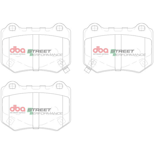 DBA DB15007SP 18-21 Subaru STI Rear SP Performance Brake Pads